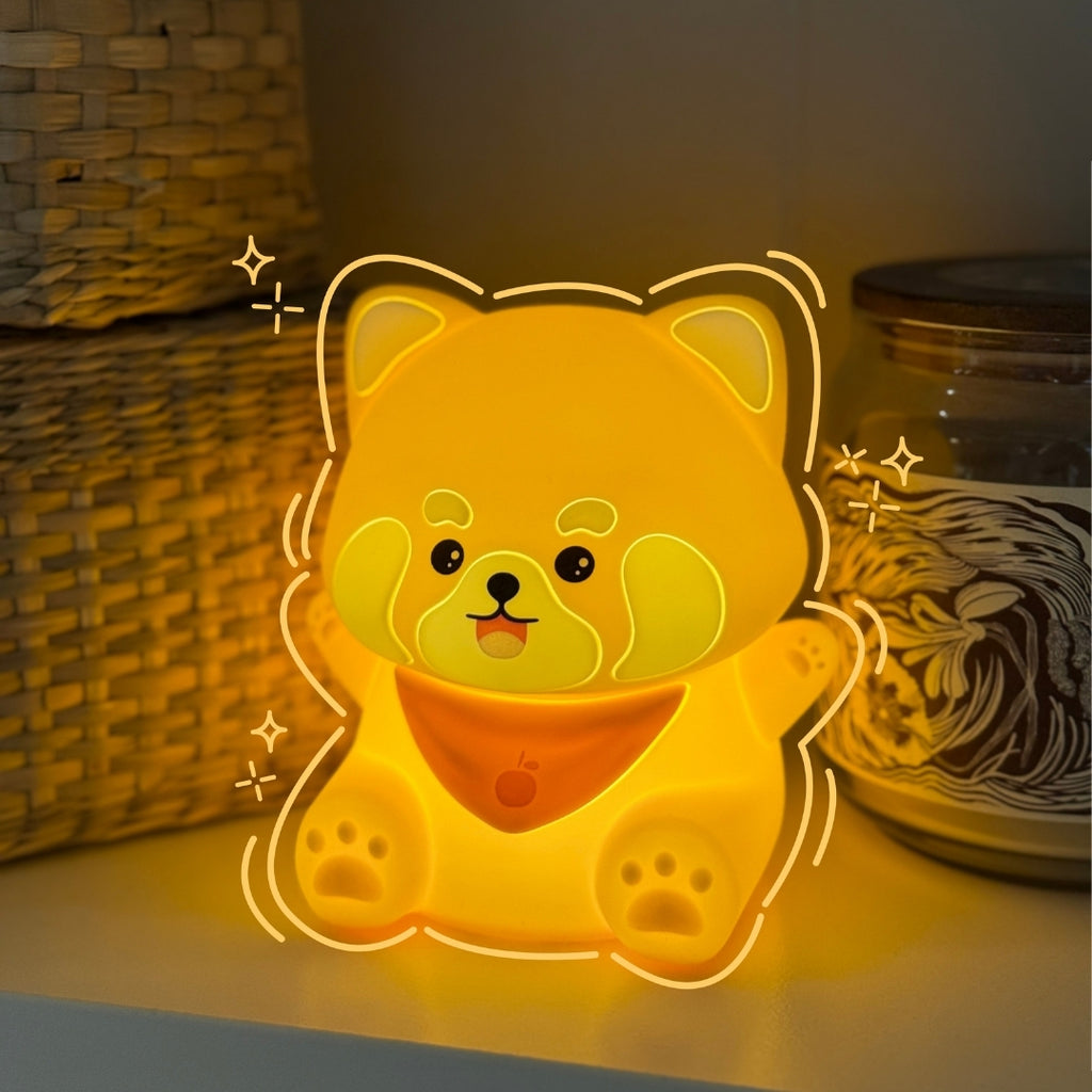 Red Panda Silicone Night Light